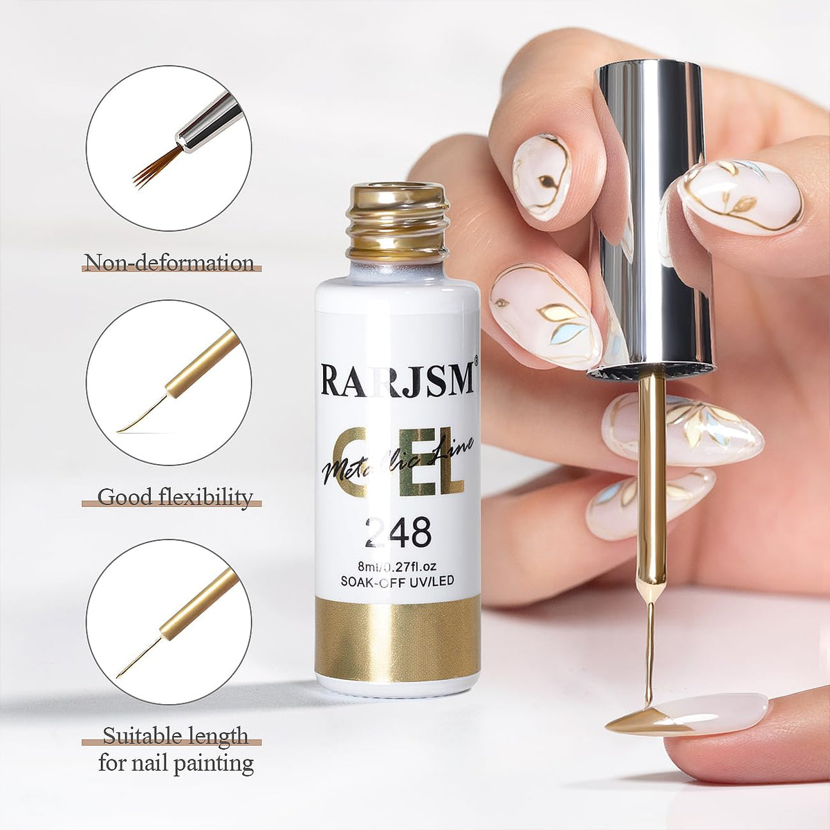 RARJSM application on a client hand demonstrating quick salon precision