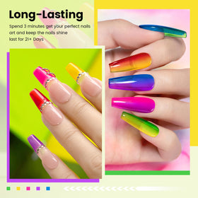 RARJSM application on natural nail demonstrating cured gloss and durability