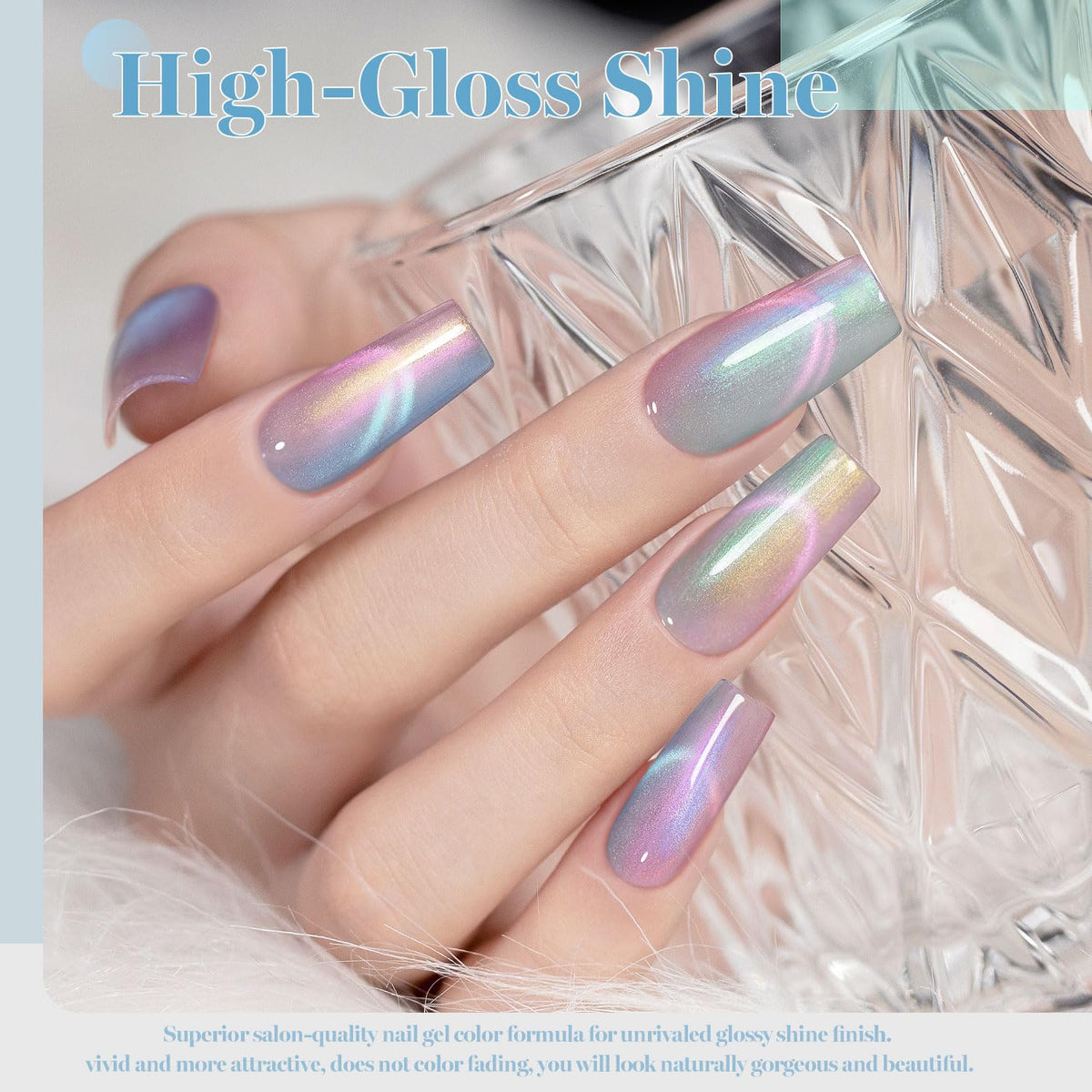 RARJSM swatch palette showing six colors producing holographic aurora shifts