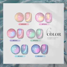 RARJSM close-up texture of gel polish revealing pearl shimmer and smooth finish