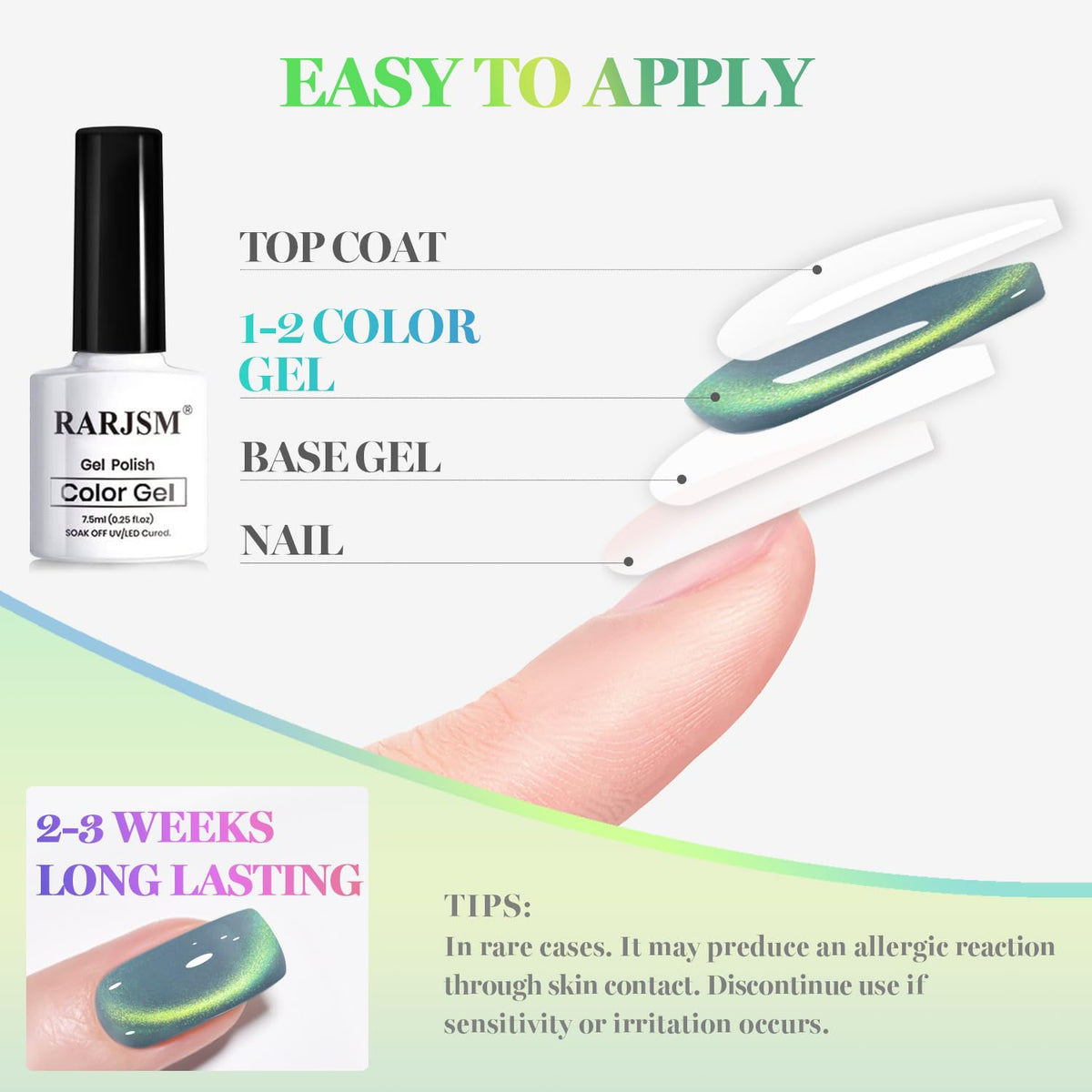 RARJSM bottle beside ruler to show 7.5ml size for travel-friendly, compact storage