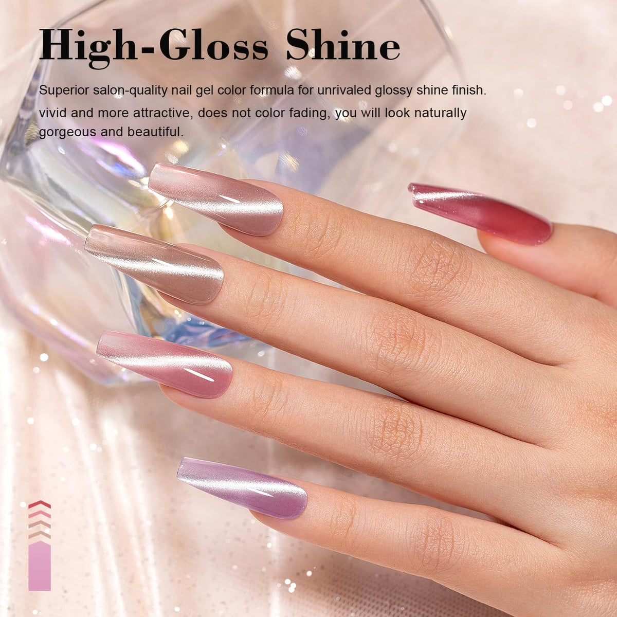 RARJSM close-up of gel texture highlighting magnetic sparkle and smooth formula