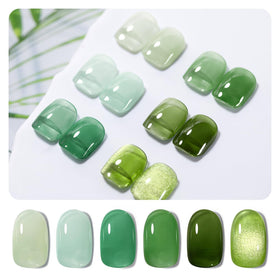 RARJSM bottle close-up of jade green shade showing smooth formula and vibrant depth