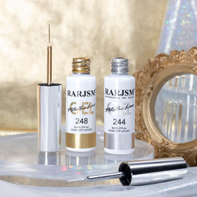 RARJSM bottles side by side showing size and convenient built-in brushes