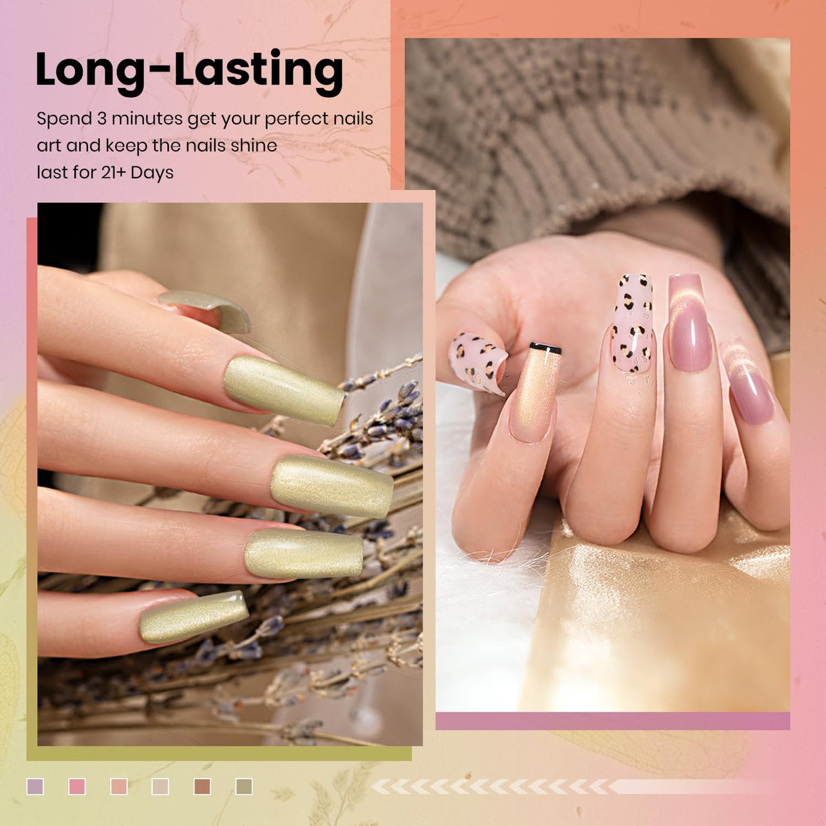 RARJSM brush stroke on nail tip showing smooth application and even coverage