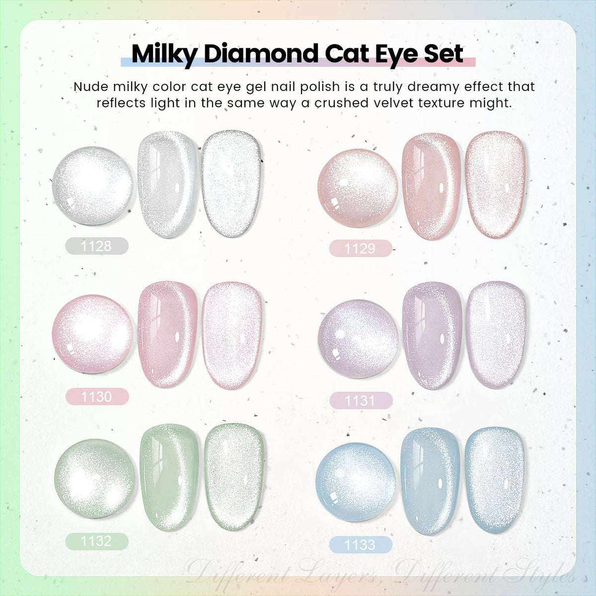 RARJSM close-up of cat-eye stripe displaying reflective diamond shimmer benefit