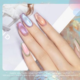 RARJSM close-up of glittery gel texture and magnetic shimmer, highlights sparkle and depth