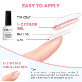 RARJSM French manicure example showing natural, elegant translucent tips