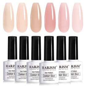 RARJSM front packaging showing all six translucent gel bottles and labels