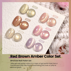 RARJSM finished manicure on hand illustrating luminous cat-eye effect and wear