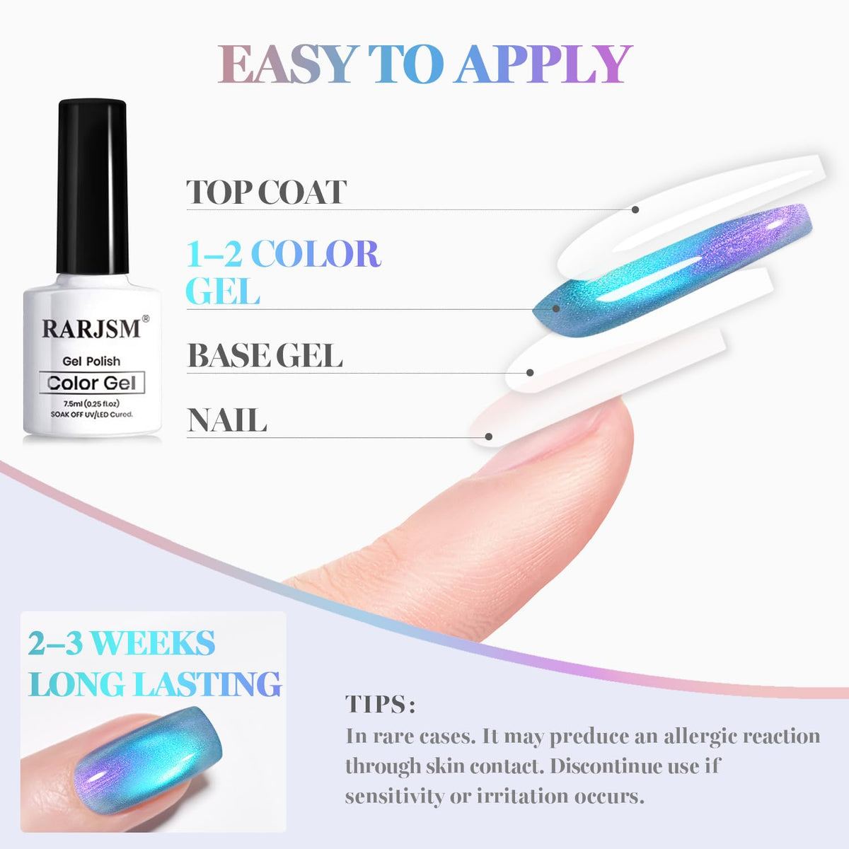 RARJSM salon manicurist application demonstrating smooth brushstroke and controlled magnet use