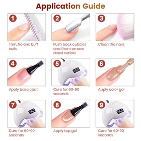 RARJSM gel polish set styled in salon environment for professional finish inspiration