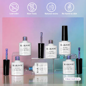 RARJSM scale comparison bottle in hand showing compact size and salon-grade formula