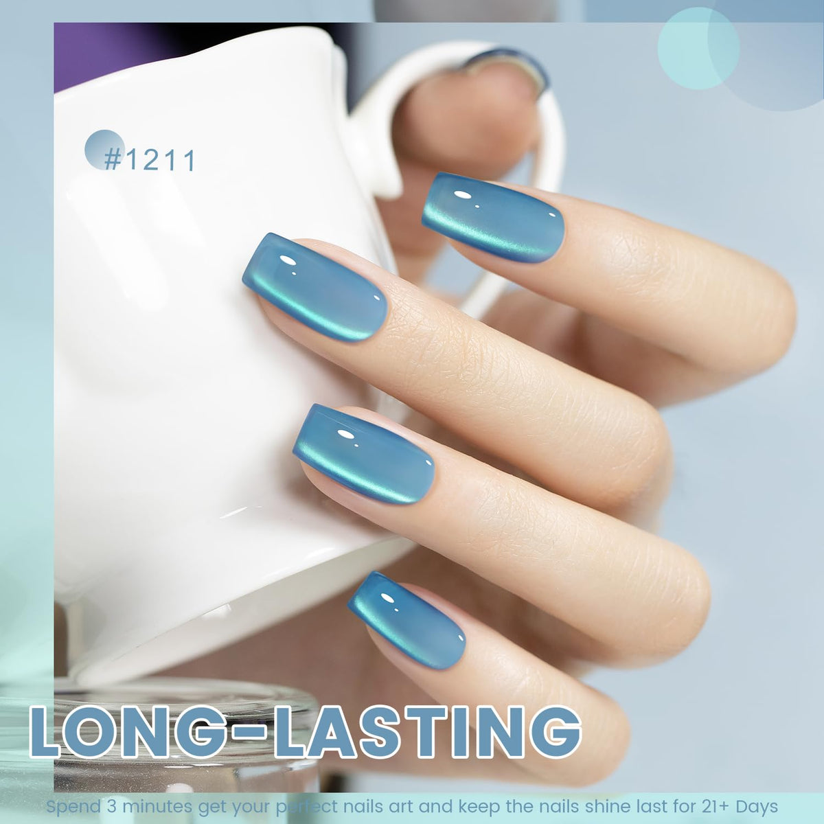 RARJSM nail-wheel swatches showing six shifting shades, helps choose color combos