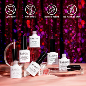 RARJSM single bottle close-up with brush showing smooth gel texture for easy application