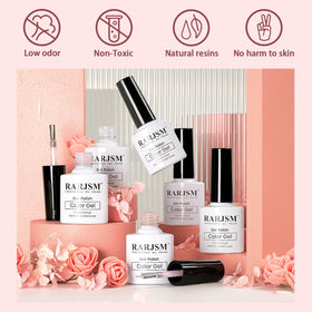 RARJSM close-up of a single bottle showing shimmer particles and smooth formula