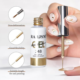 RARJSM 8ml bottle next to coin for scale showing compact size and salon convenience benefit