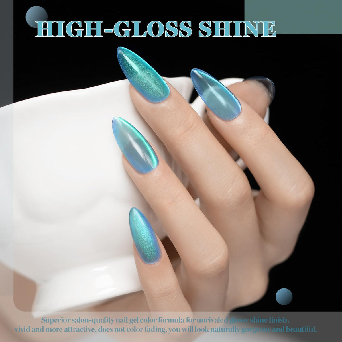 RARJSM color swatches fan displaying six blue and green tones