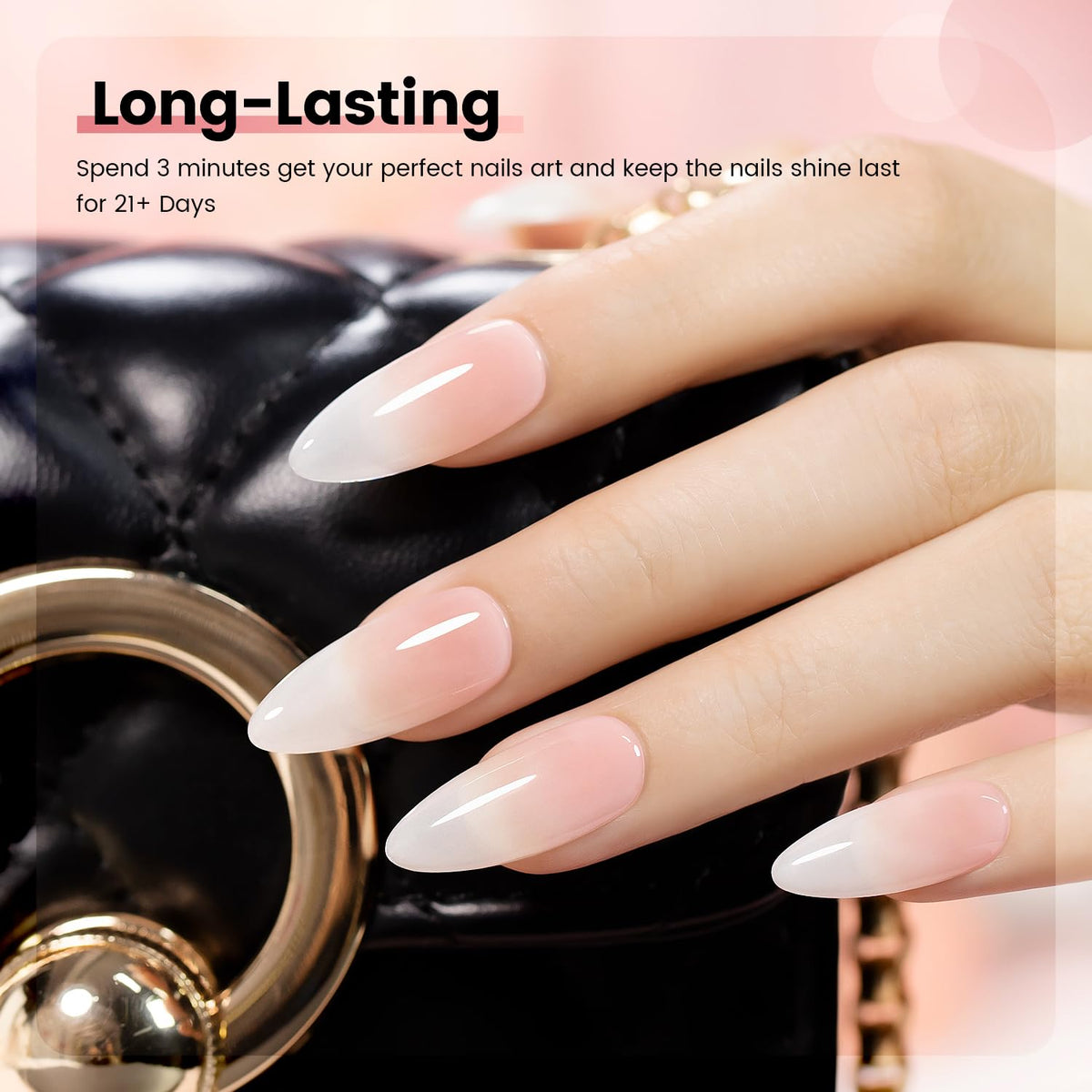 RARJSM nail tip swatches displaying six translucent neutral shades