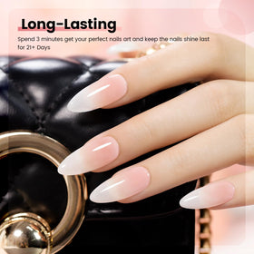 RARJSM nail tip swatches displaying six translucent neutral shades