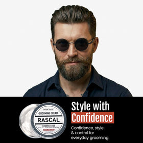 Rascal on bathroom dresser lifestyle scene conveying daily grooming routine benefits