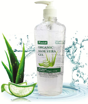 raslok aloe vera gel texture close-up showing clear gel, highlights lightweight absorption