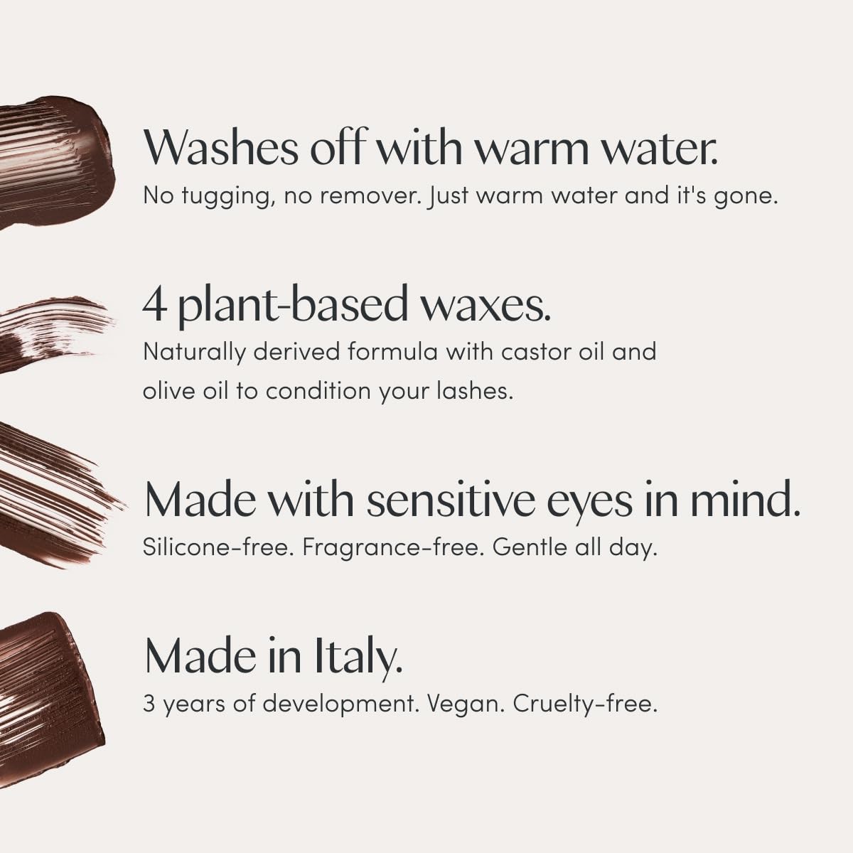 Ravie Beauty brush curve detail demonstrating silicone bristles for separation