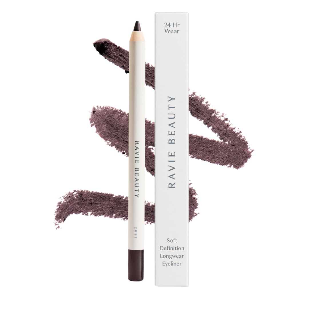Ravie Beauty Drift pencil front packaging showing product and shade benefits