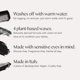 Ravie Beauty texture swirl of mascara cream showing smooth, clump-free formula