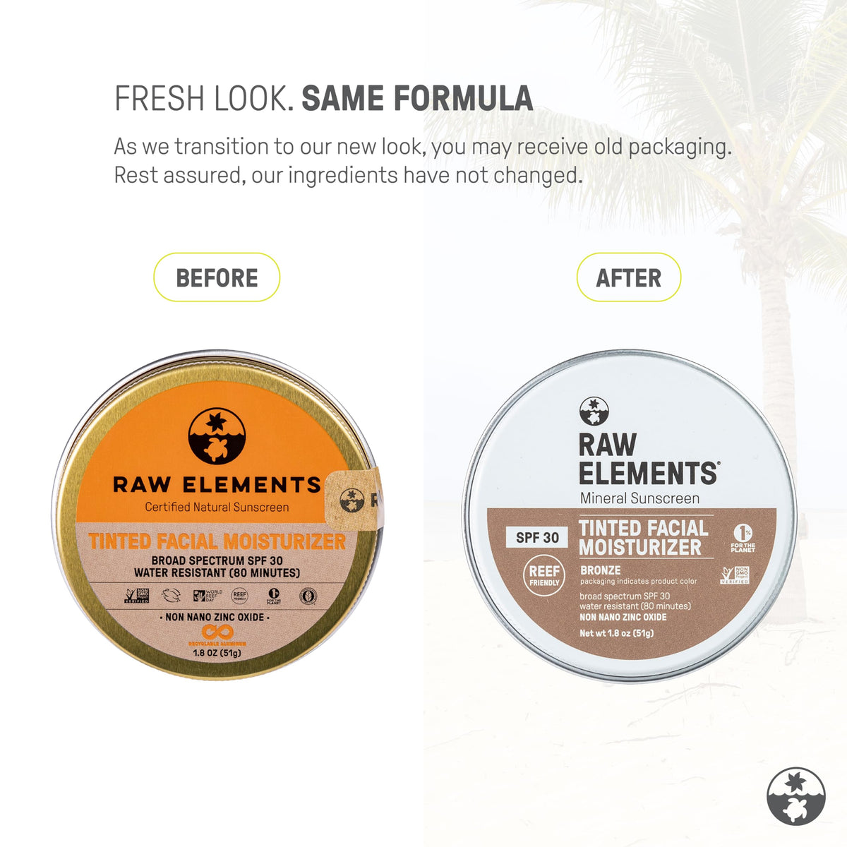 Raw Elements cream texture close-up illustrating smooth moisturizing finish