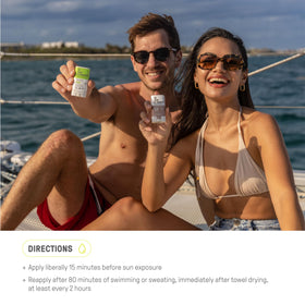Raw Elements ingredients label close-up showing non-nano zinc oxide and organic focus
