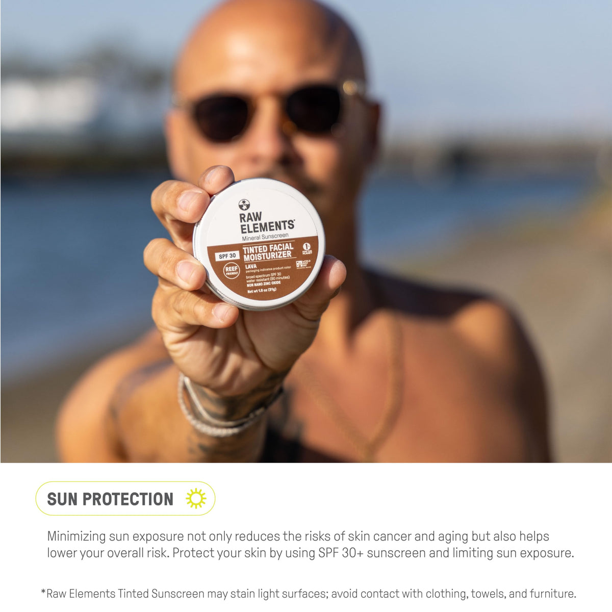 Raw Elements recyclable packaging detail emphasizing eco-friendly advantage
