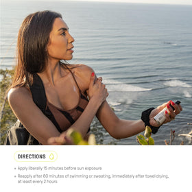 Raw Elements travel-size 2oz serum inside a toiletry bag showing portability for trips