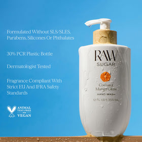 RAW SUGAR bottle by kitchen sink highlighting household-friendly convenience