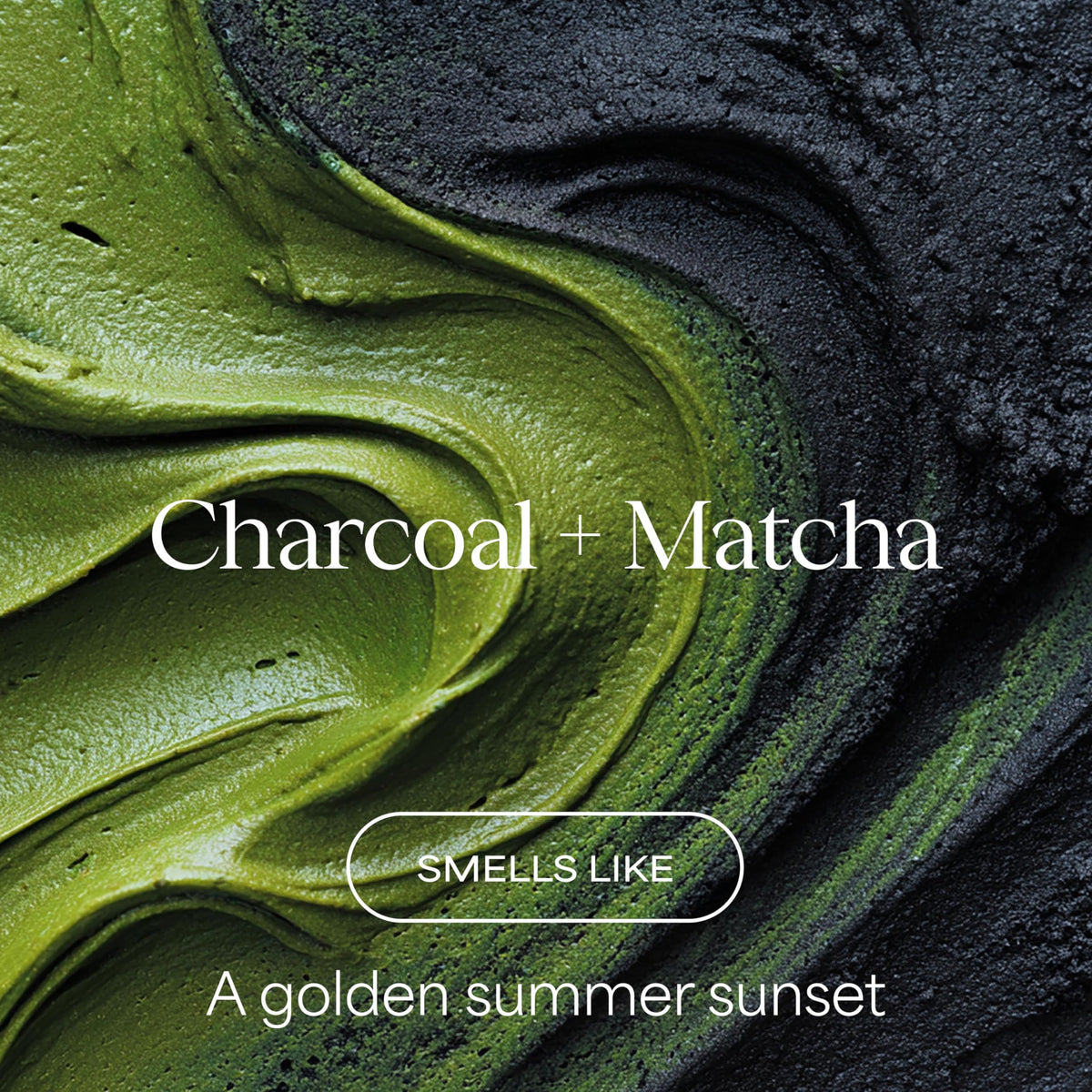 RAW SUGAR charcoal shampoo pouring into hand to clarify and remove buildup