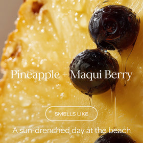 RAW SUGAR Raw Coconut + Mango pouring texture close-up, creamy moisturizing formula