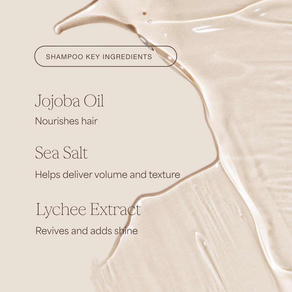 RAW SUGAR conditioner cream close-up showing smooth, non-greasy formula for soft shine