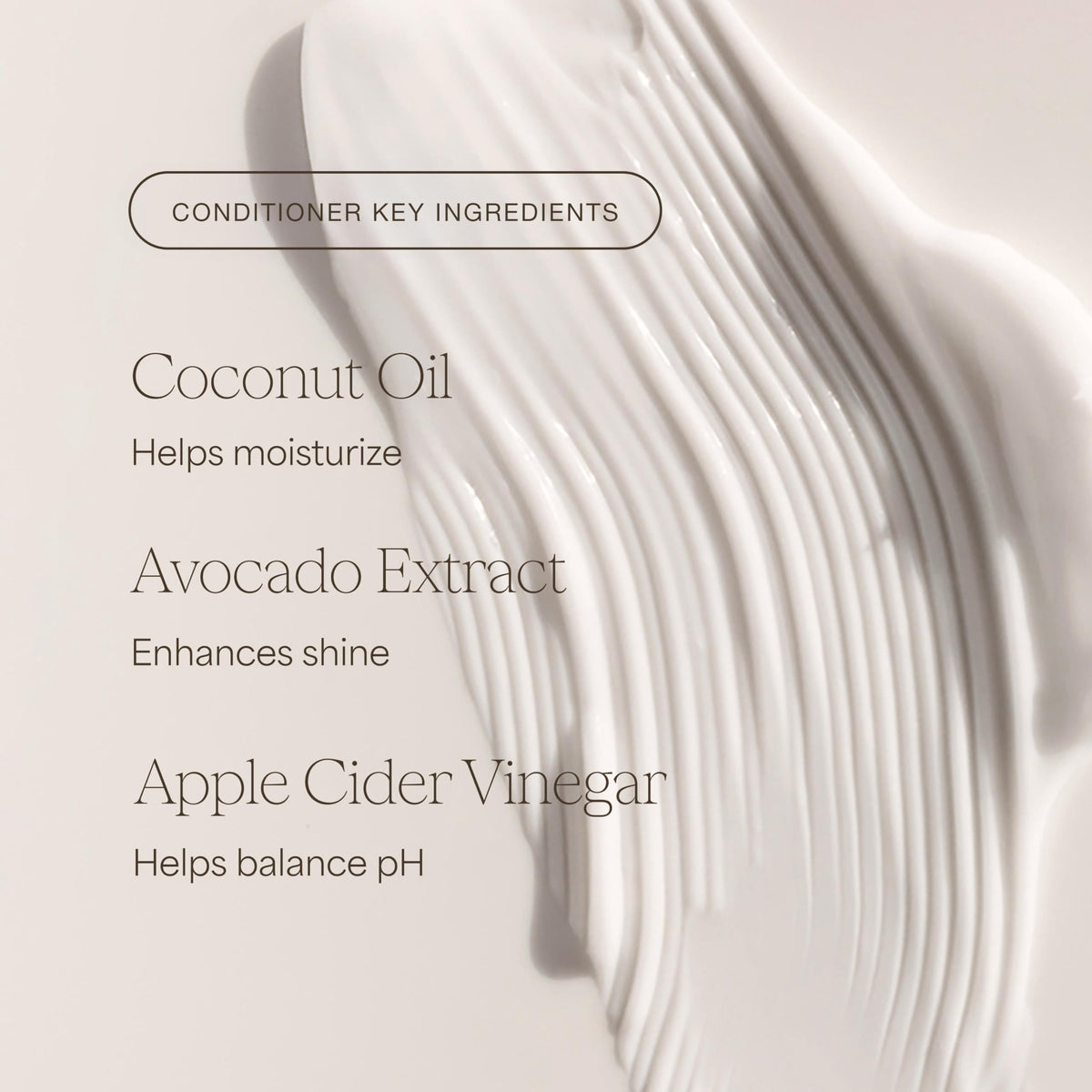RAW SUGAR bottles in shower with curly hair demonstrating in-use benefit