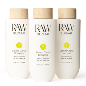 RAW SUGAR front packaging showing lemon citrus energizer and benefits
