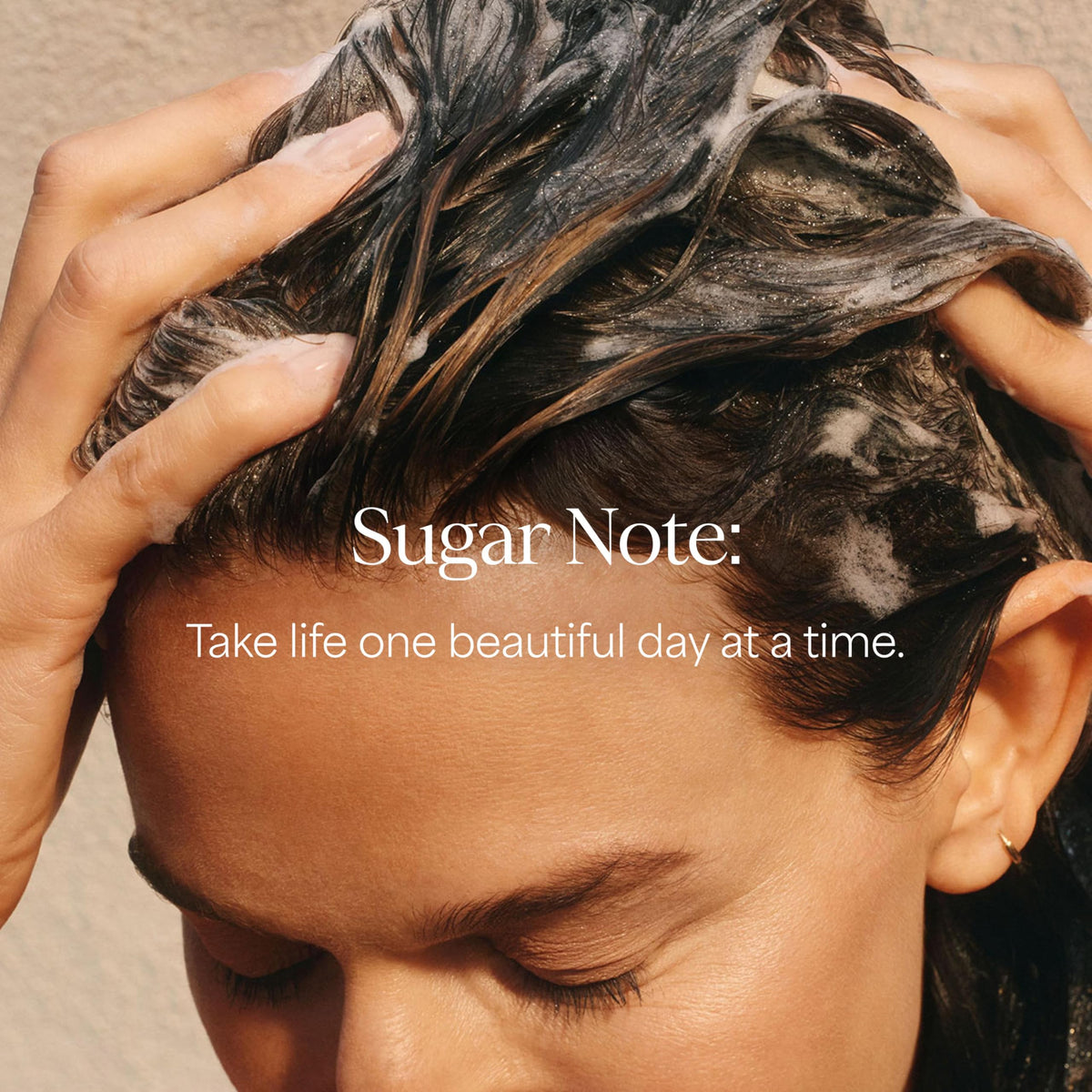 RAW SUGAR duo on bathroom shelf creating an uplifting daily ritual