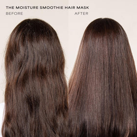 RAW SUGAR mask applied through mid-lengths illustrating smoothing benefit