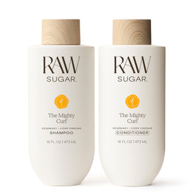 RAW SUGAR duo front packaging showing both bottles and benefits