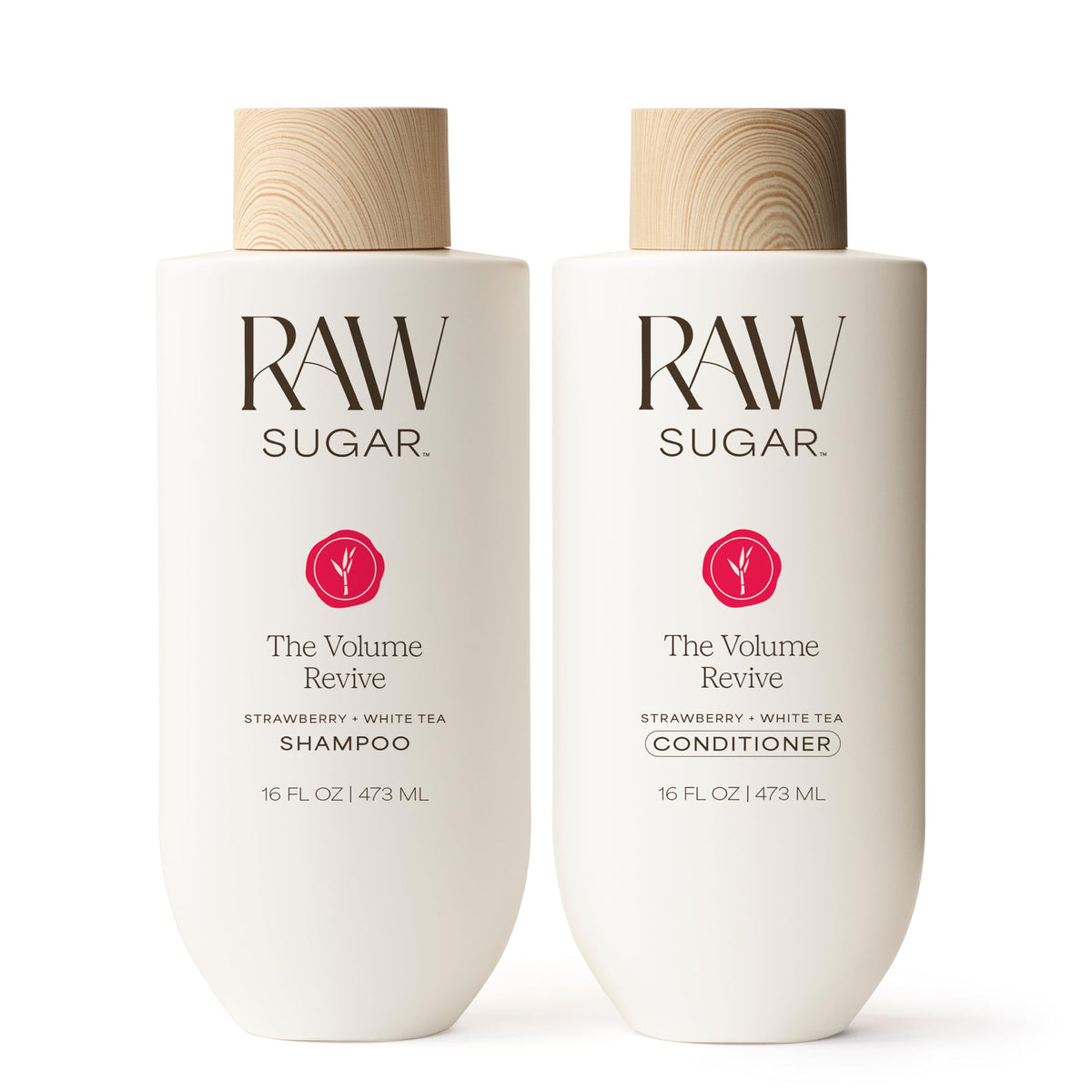 RAW SUGAR front packaging showing duo and benefits for lightweight volume