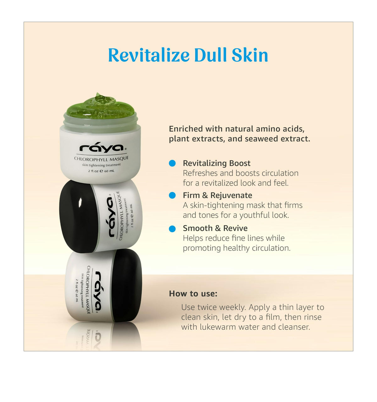 Raya close-up of masque texture highlighting smooth, spreadable formula