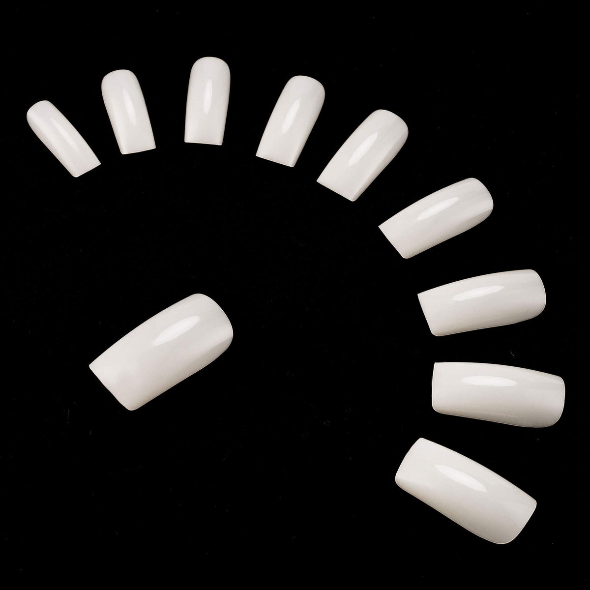 RayanWay shaped and painted set showing custom nail art possibilities