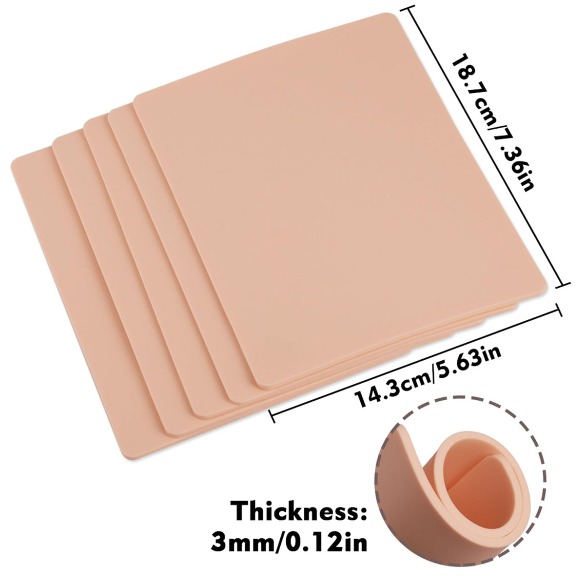 Rayyl double-sided pad detail demonstrating reversible surface and extended use