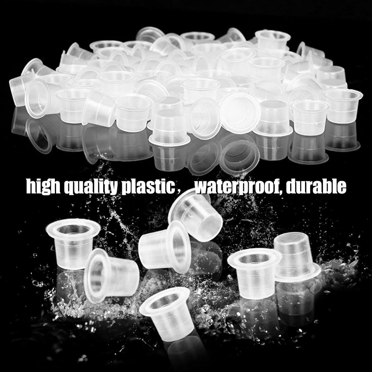 Rayyl holder with seven filled cups demonstrating easy access and tidy layout
