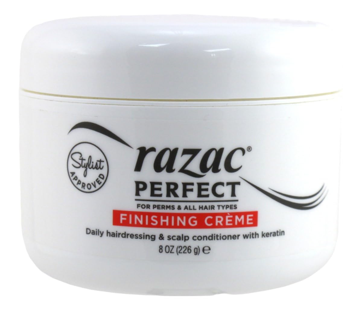 Razac front packaging 8 oz jar showing label and usage benefits