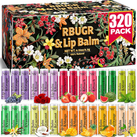 RBUGR front packaging showing full 320-piece bulk set and flavors benefit convenience