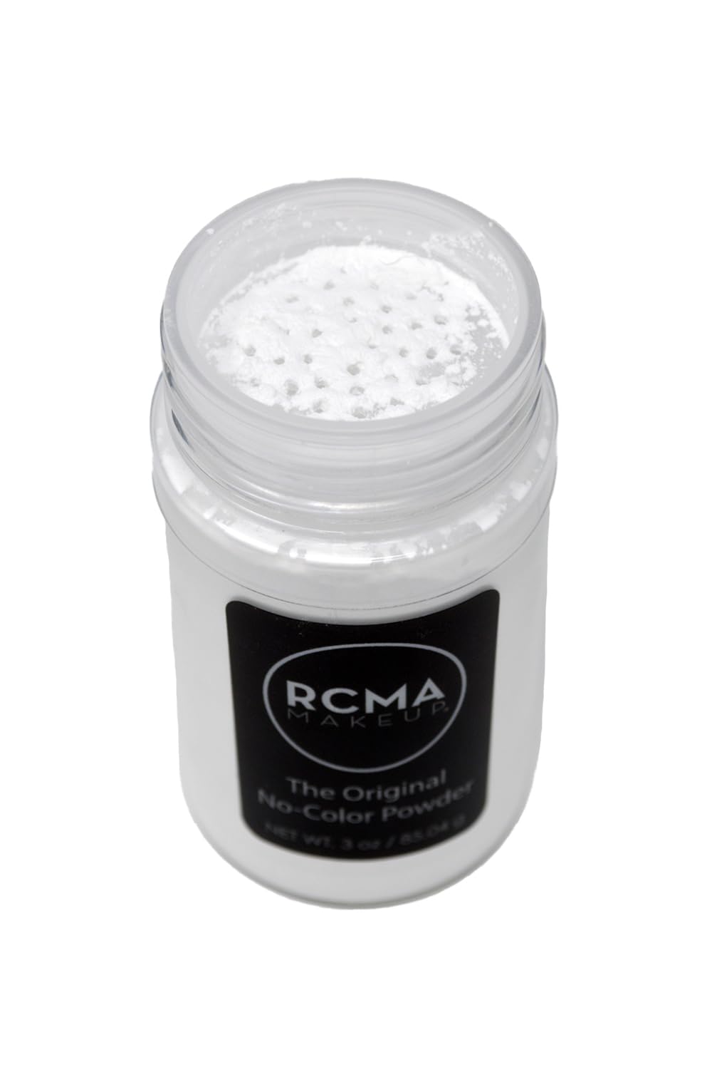 RCMA Makeup next to cosmetics for scale showing the 3 oz professional size